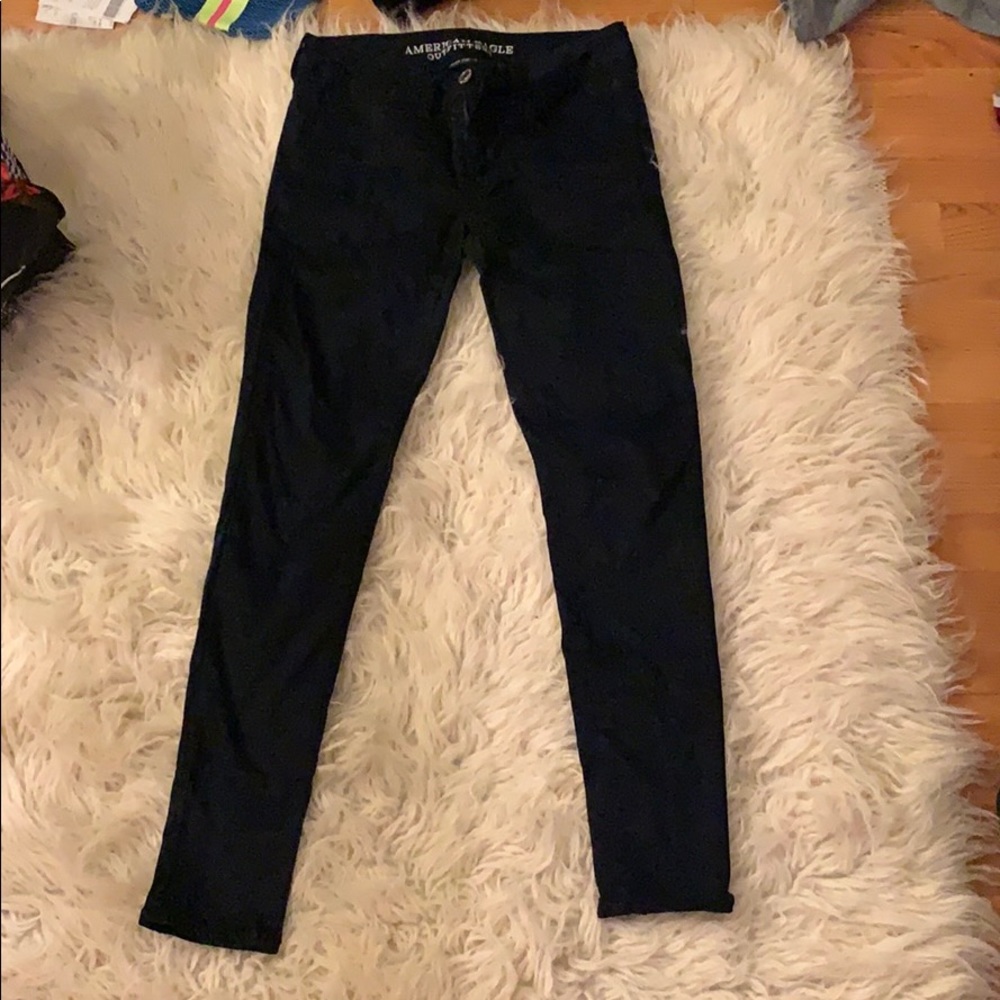 Dark Navy American Eagle Super Stretch Jeggings